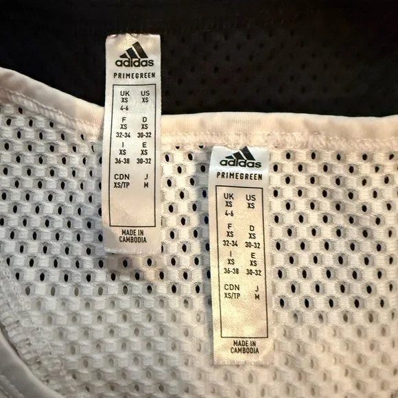 Adidas Black and White Zebra Print Active Wear Tops Bundle - Picture 4 of 4